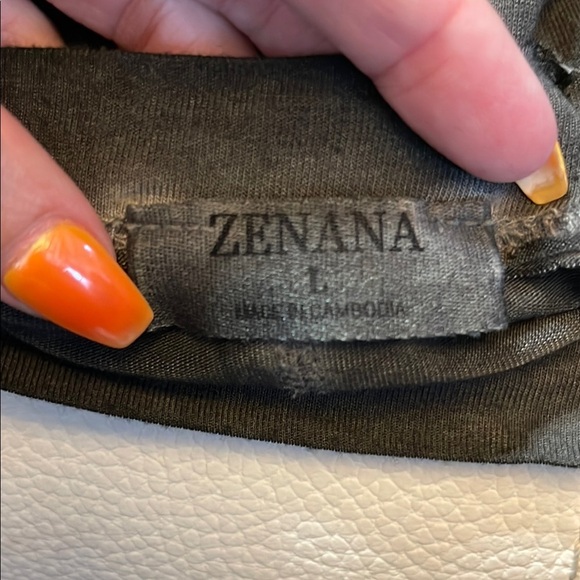 Zenana Acid Wash Black Long Sleeve T-Shirt - Picture 7 of 9